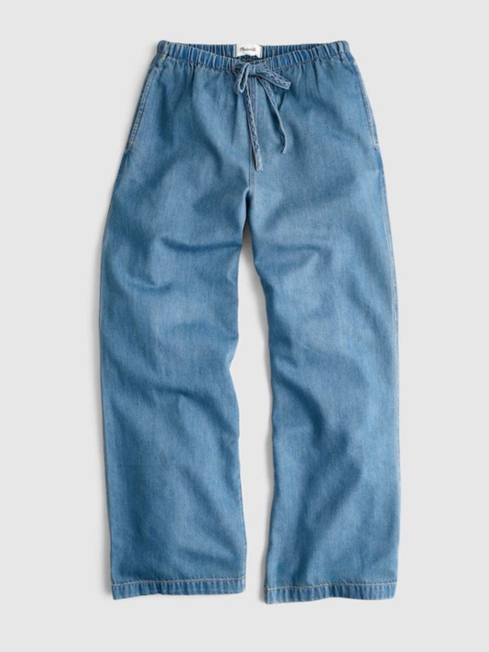 Madewell pull on jeans in airy denim